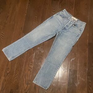 GRLFRND High Rise Straight Crop Size 26